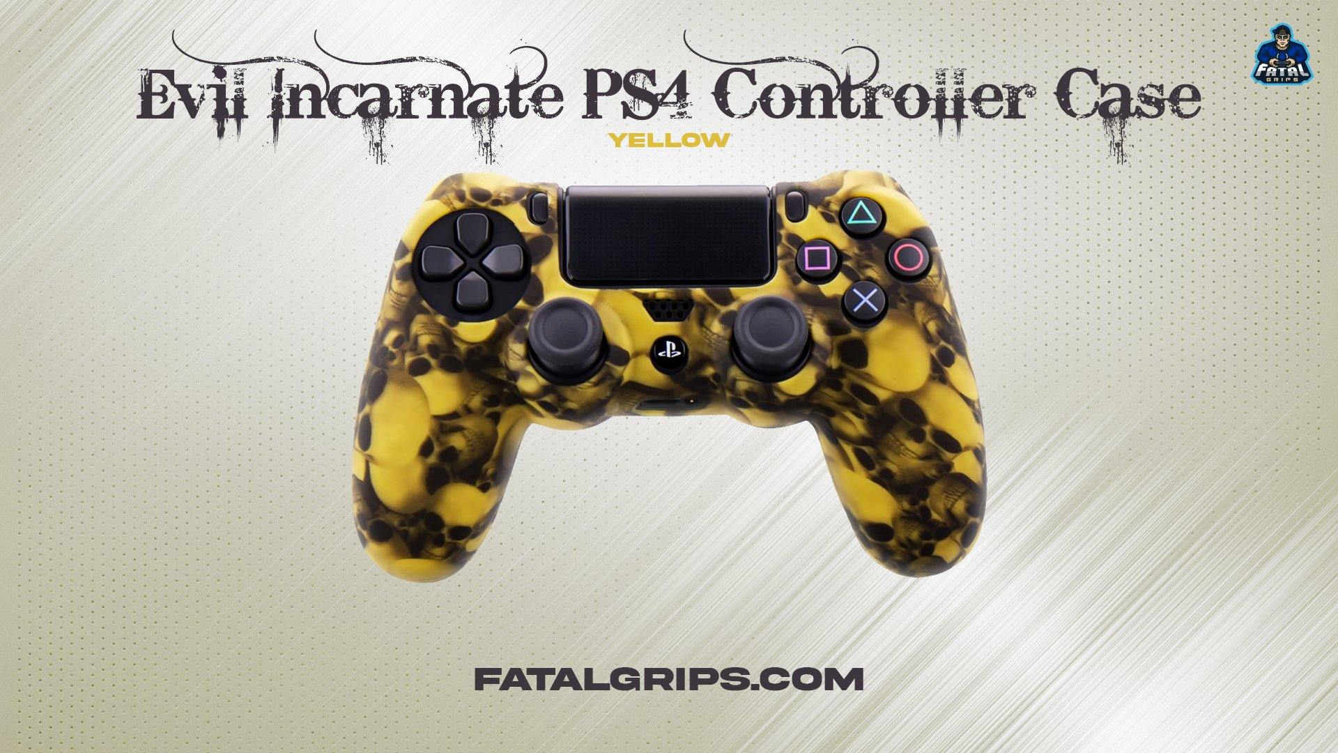 Evil Incarnate PS4 Controller Case (Yellow) - Fatal Grips