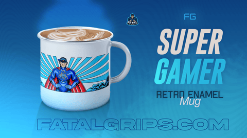 Super Gamer Retro Enamel Mug