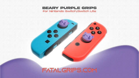 Beary Purple Grips