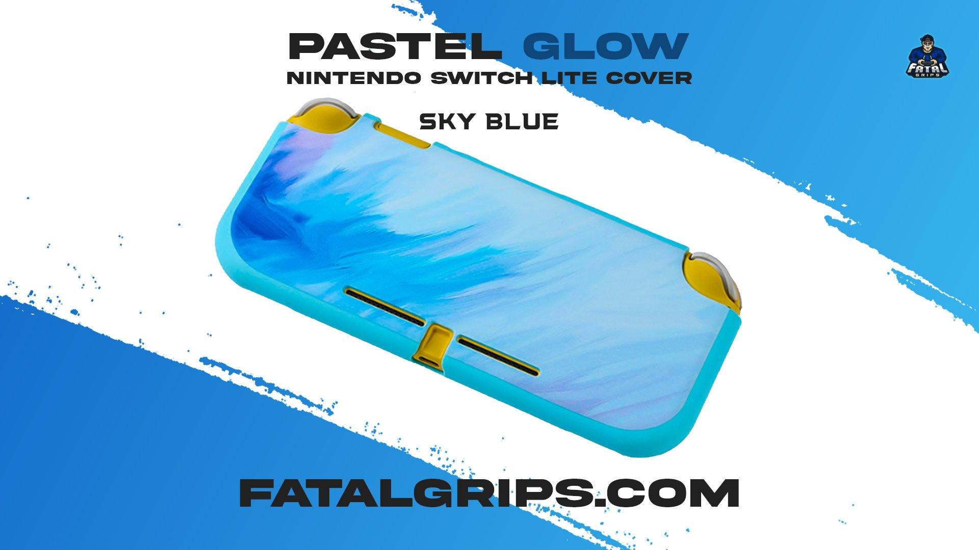 Sky Blue Pastel Glow – Nintendo Switch Lite Cover - Fatal Grips