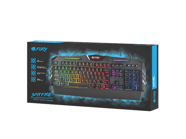 Fury Gaming Keyboard Spitfire - Fatal Grips