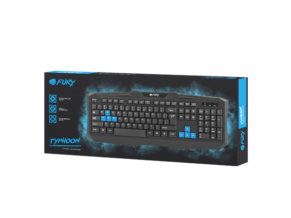 Fury Gaming Keyboard Typhoon - Fatal Grips