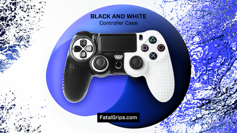 Black/White Studded Dots PS4 Controller Case