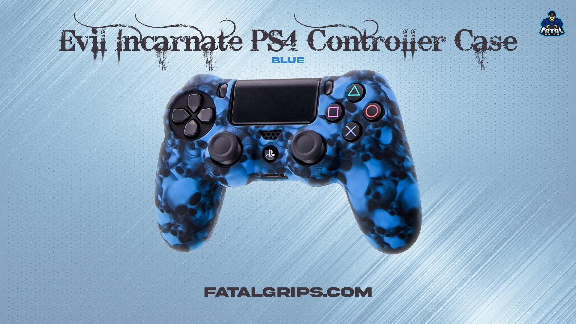 Evil Incarnate PS4 Controller Case (Blue) - Fatal Grips