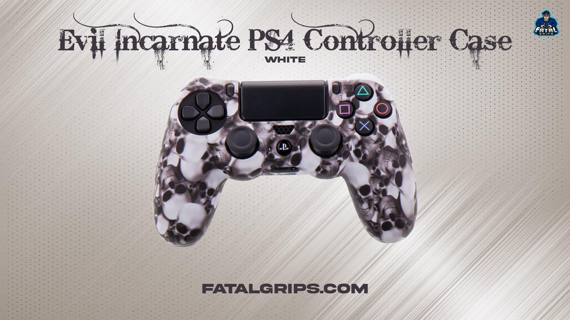 Evil Incarnate PS4 Controller Case (White) - Fatal Grips