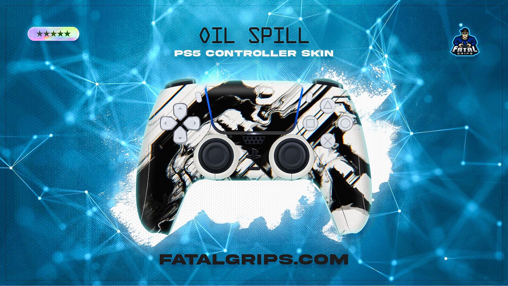 Oil Spill PS5 Controller Skin - Fatal Grips