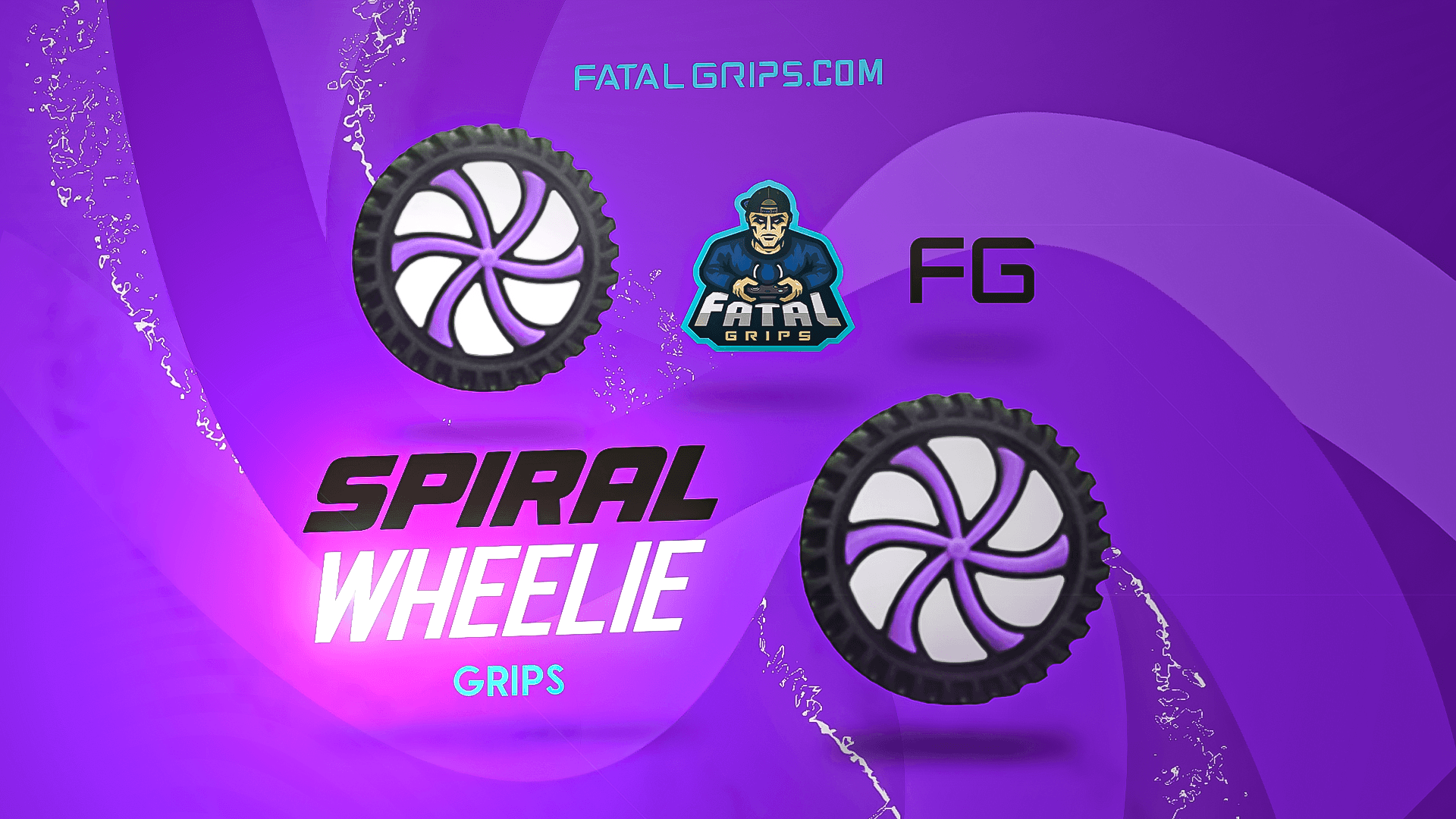 Spiral Wheelie Grips - Fatal Grips