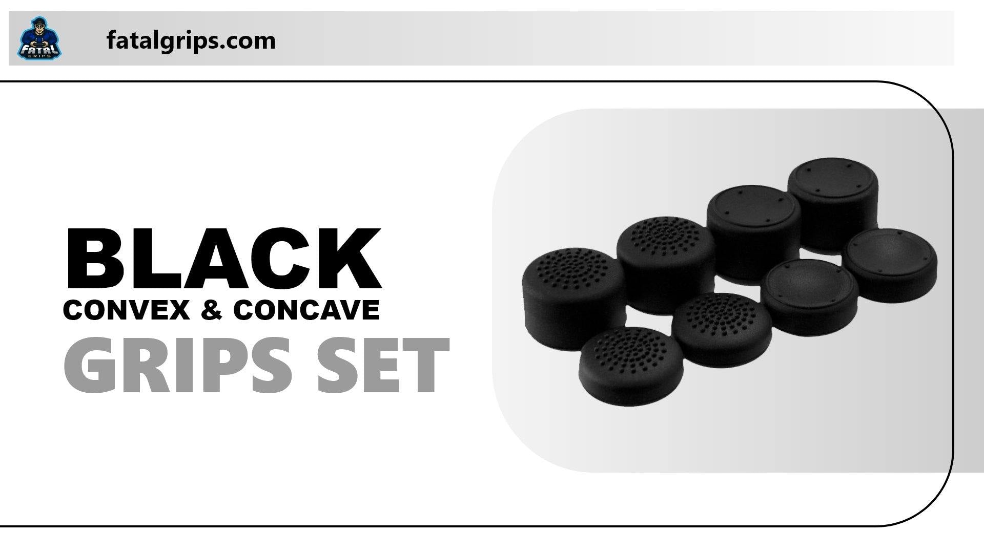 Black Convex & Concave Grips Set - Fatal Grips