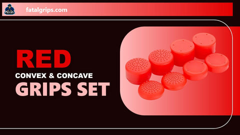 Red Convex & Concave Grips Set