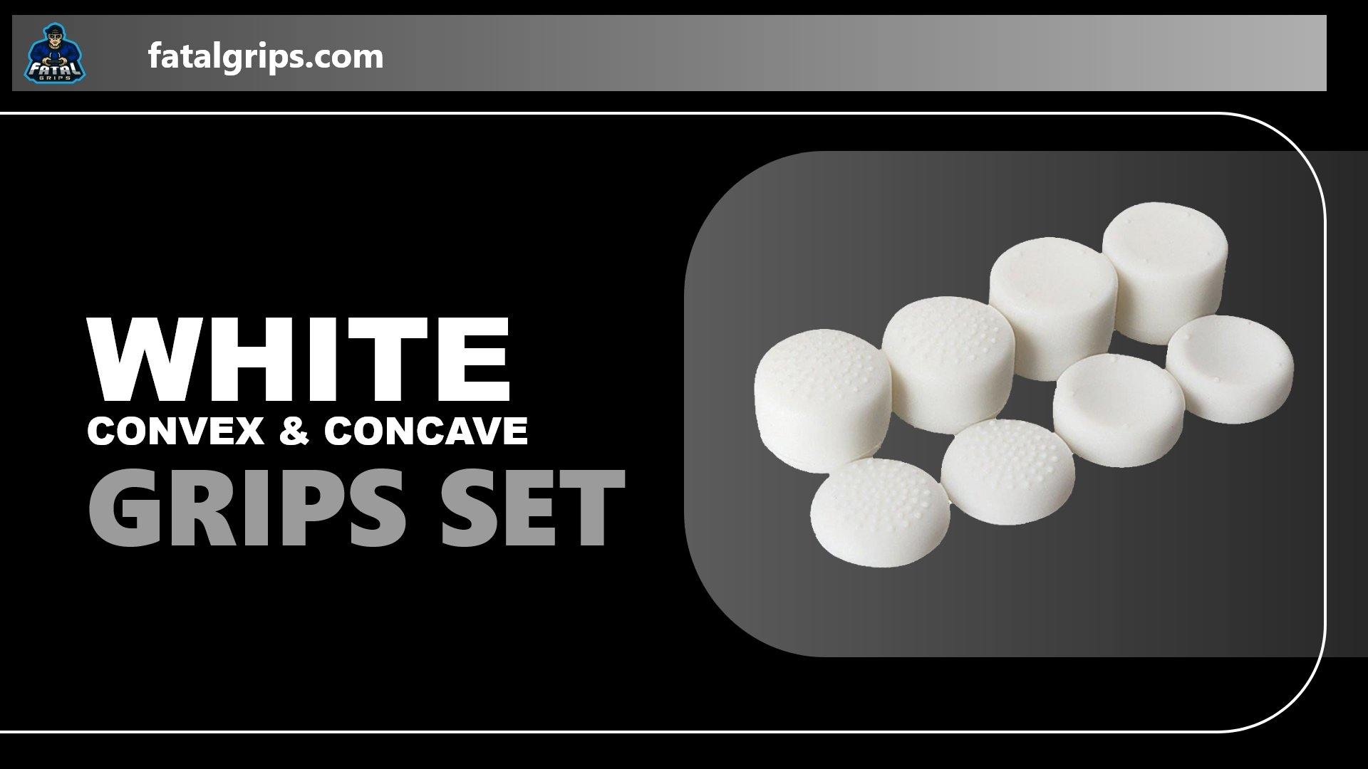 White Convex & Concave Grips Set - Fatal Grips