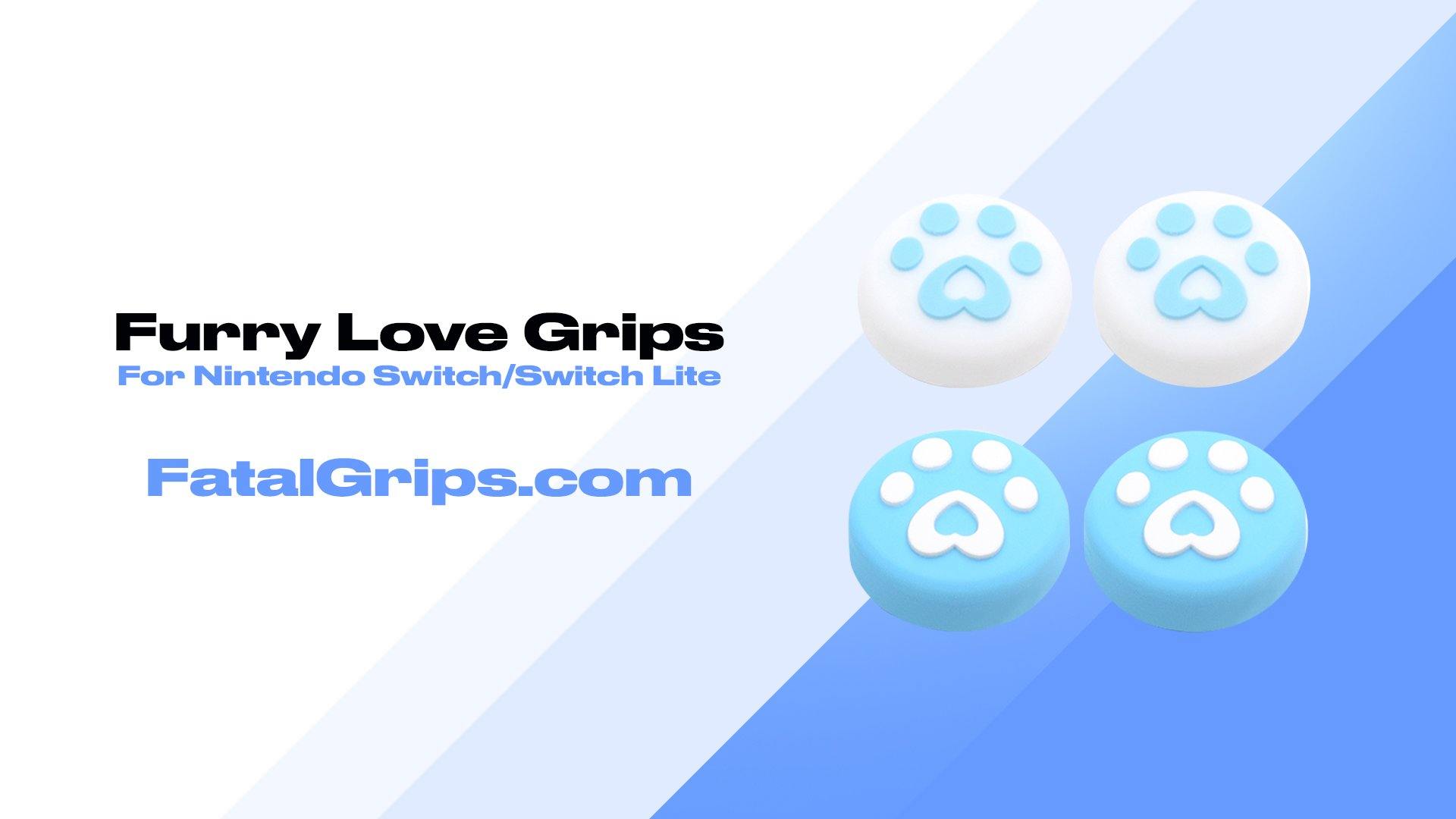 Furry Love Grips (Blue) - Fatal Grips