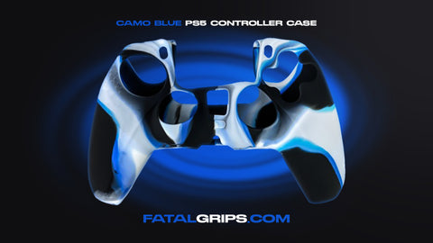 Camo Blue PS5 Controller Case