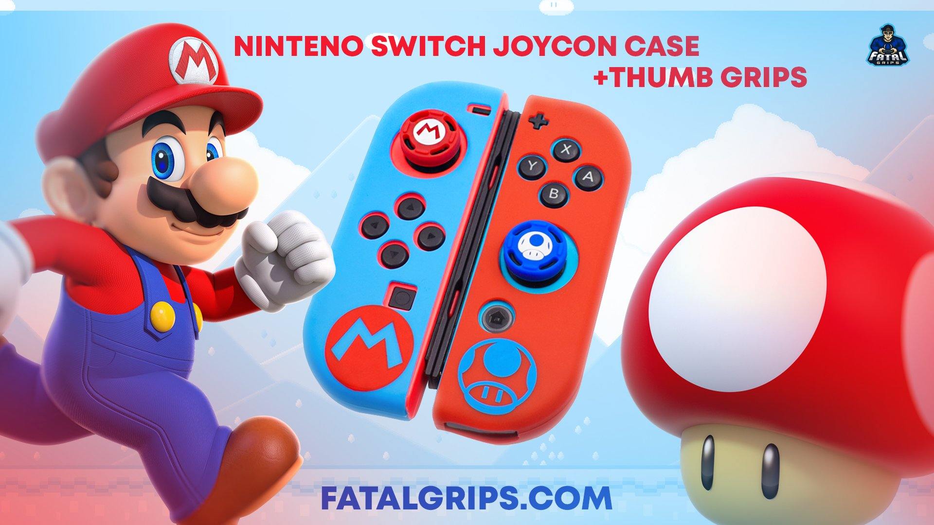 Mario And Toad Nintendo Joycon Bundle - Fatal Grips