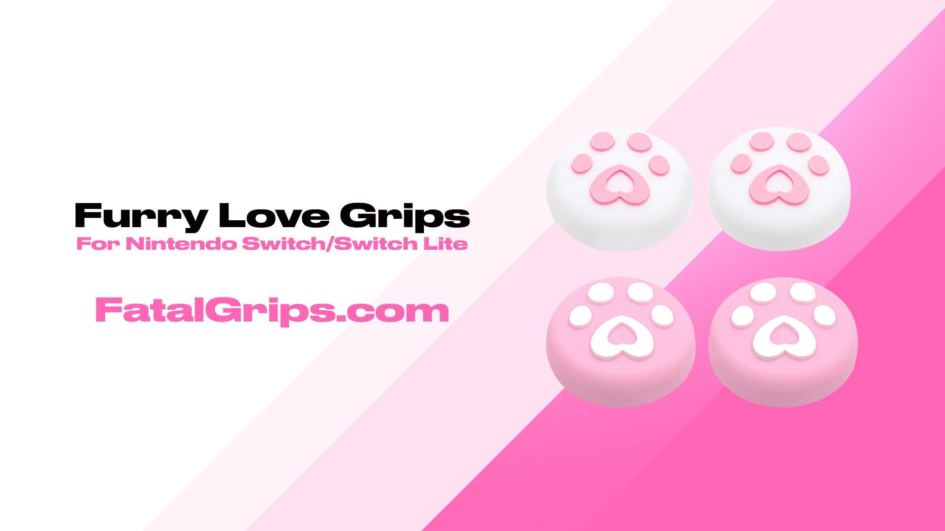 Furry Love Grips (Pink) - Fatal Grips