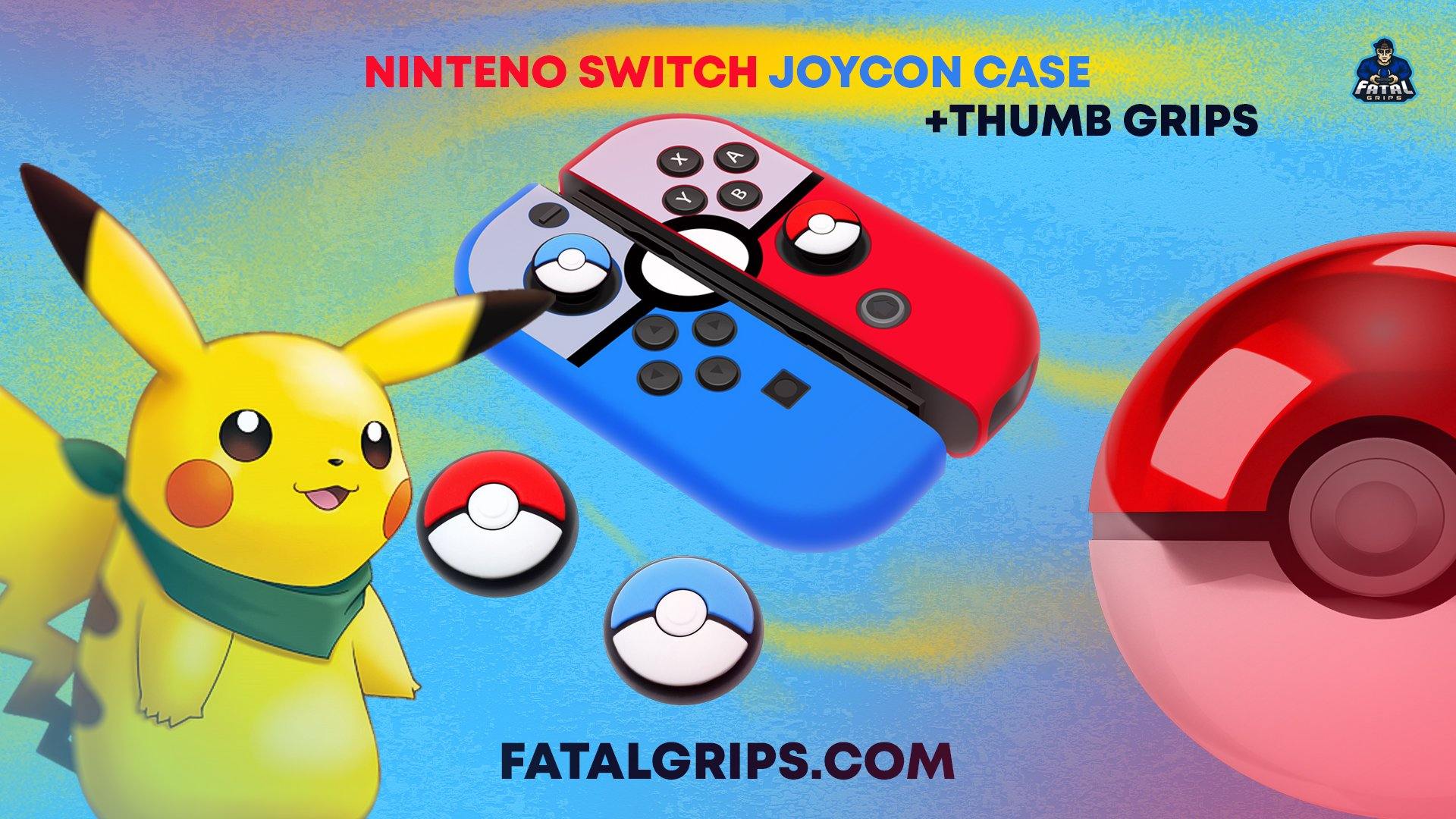 Pokeball Nintendo Joycon Bundle - Fatal Grips