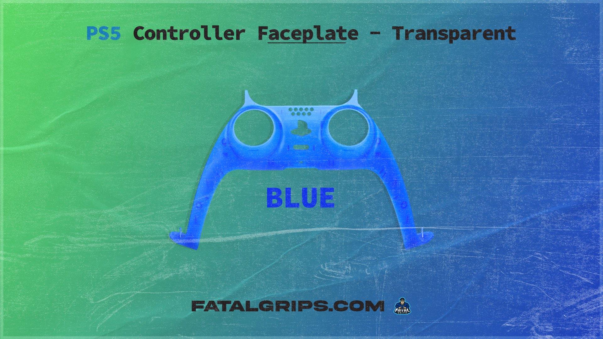 PS5 Controller Faceplate – Transparent - Fatal Grips