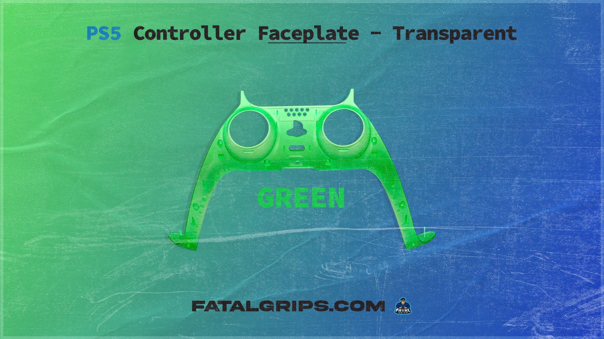 PS5 Controller Faceplate – Transparent - Fatal Grips