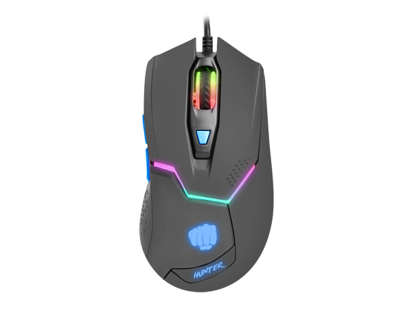 Fury Gaming Mouse Hunter 4800DPI Optical With Software - Fatal Grips