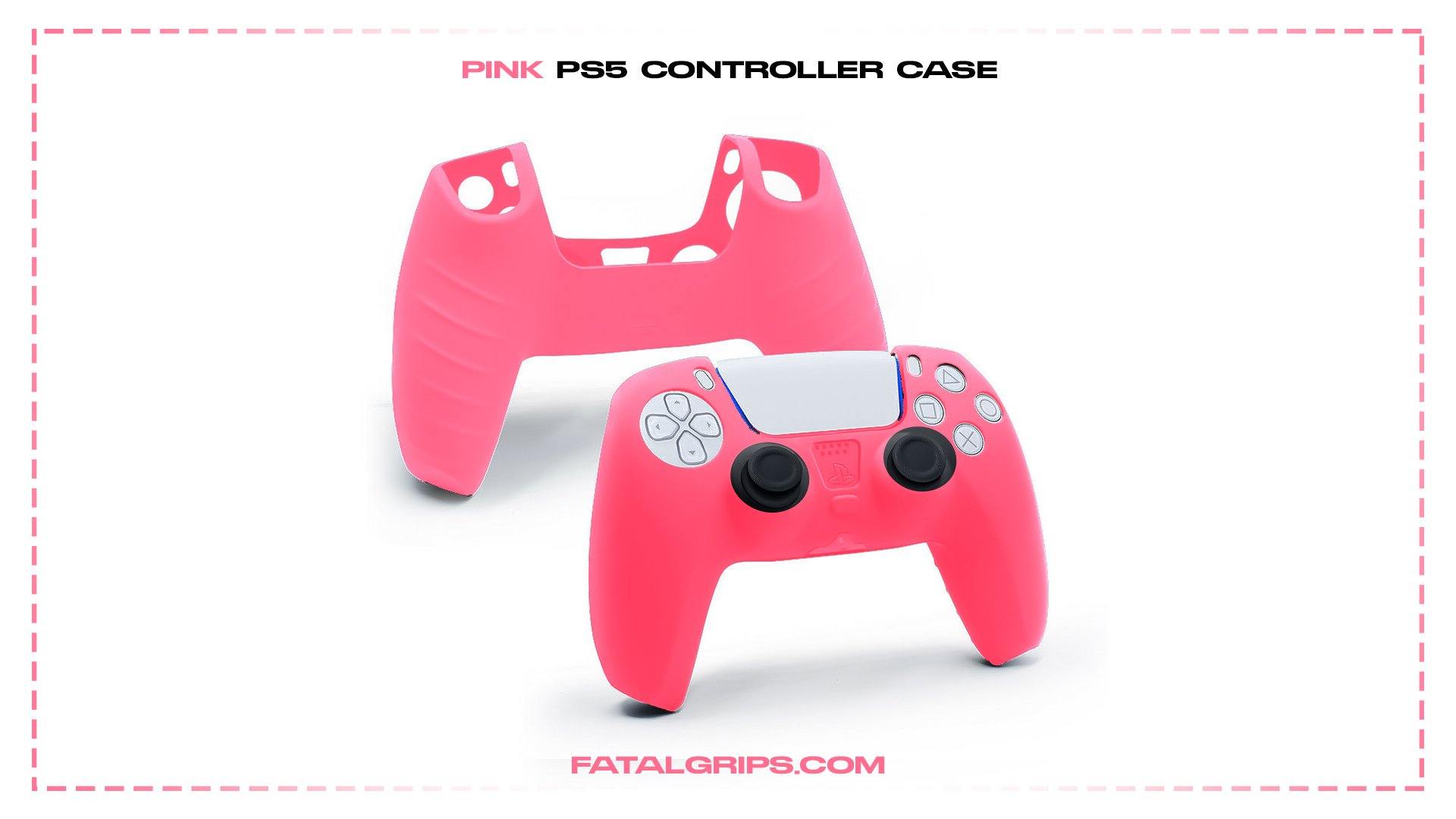 Pink PS5 Controller Case - Fatal Grips