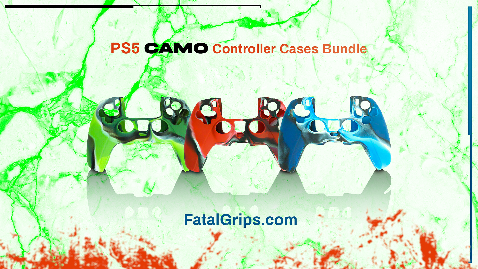 PS5 Camo Controller Case Bundle - Fatal Grips