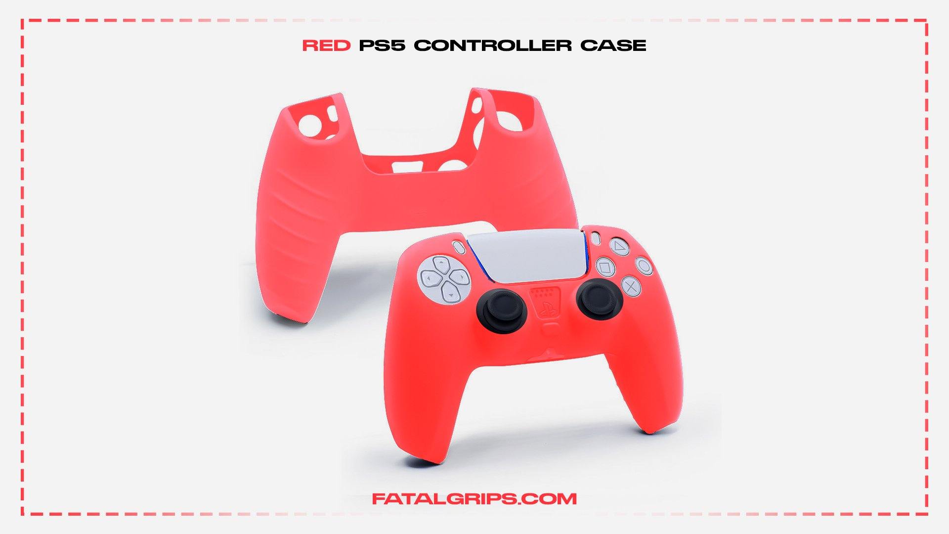 Red PS5 Controller Case - Fatal Grips